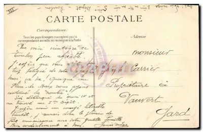 Marinha Nacional — "França", encouraçado de esquadra dreadnought — Editor ELD, número de série não visível — Verso