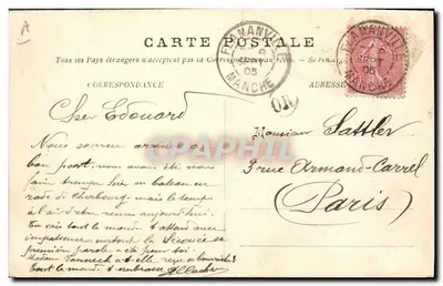 Le Fleurus — Navio de guerra — Gliché G. B. P. n°4 — Verso