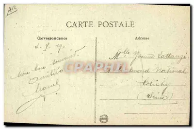 Saint-Nazaire — Entrada do encouraçado França — editor BYRAN — Verso