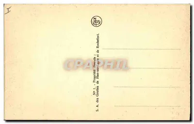Grutas de Han — A Entrada da Sala das Draperias — Editor J. Leus — Verso