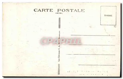 Grutas de Osseille (Doubs) — Sala dos Pequenos Lagos — Éditions C. L. B. Besançon — Verso
