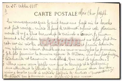 BombardeMent de BERGUES, Mai-Juin 1915 — Les Magasins Vandroy — Fot. P. BERTELOOT, édit. — Verso