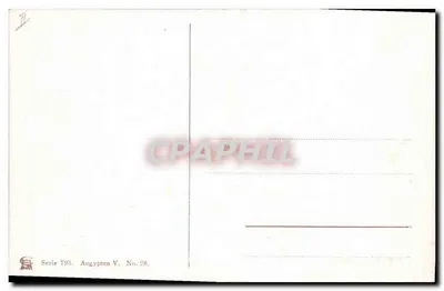Paysage du Nil près d'Assouan — série 793, n° 28 — Verso