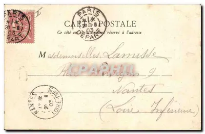 Paris — Palácio de Justiça — E.R., Paris, n°15 — Verso