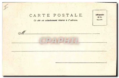 Paray-le-Monial — Palácio de Justiça, antiga Igreja São Nicolau — Viúva DRAGO, n° V.P. 4 — Verso
