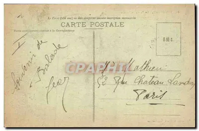 Pont-Audemer — O Palácio de Justiça — editor desconhecido, número de série não visível — Verso