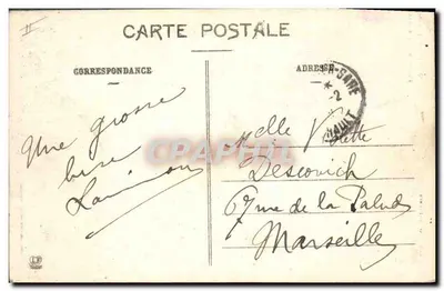 Le Roussillon — Pałac Sądu w Perpignanie — Poczta Sądu — Rewers