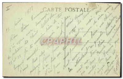 Baccarat - Grande Rue — destruições da Guerra 1914-1917 — Edit Bertrand — Verso