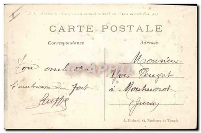 O Ponte de Soissons — destruído pelos Alemães — A.R. n°113 — Verso