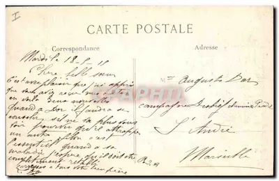 Soissons — Rue du Poil d’Étain após o bombardeio — L.C. N. P.A. — Verso
