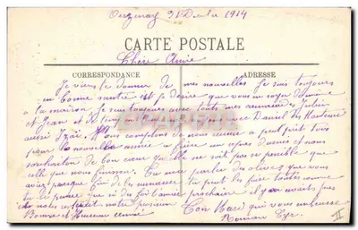 Rue de la Grue a Reims — incendiata e bombardata dai Tedeschi — Gliche M. Lavergne, Reims, n° 974 — Verso