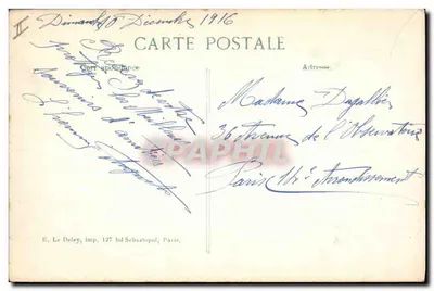 Lille - Casas incendiadas — 1914 — Editor E. Le Deley, Série 17me — Verso