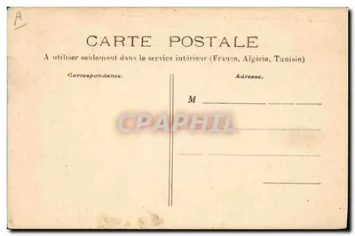 Boeren die dansen in Bourrée — In Bourbonnais — P. Paquet, uitg. Moulins, N° 14 — Achterkant