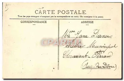 Traje de Latour d'Auvergne — Em torno de Clermont-Ferrand (P.-de-D.) — L'Hirondelle - Paris — Verso