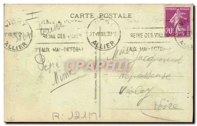 Juventude e velhice — A Auvergne — J. Gouttefanges, Editor, n° 1224 — Verso
