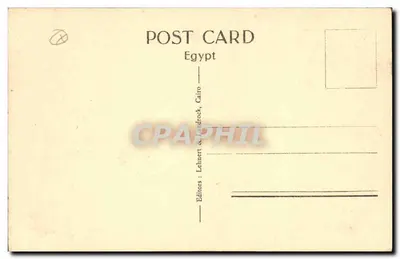 Kair — Piramidy w Gizie — wydawca Lehntt & Landrock, n° 1052 — Rewers