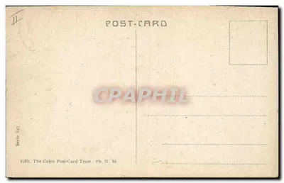 CAIRO — O Esfinge e as Pirâmides — The Cairo Post-Card Trust, Ph. N. 16 — Verso