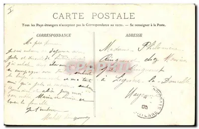 Rennes — Prefektura i Ogród Motte — LL. — Rewers