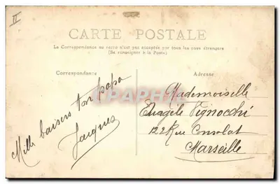 Saint-Étienne — Rue de la Préfecture et la Préfecture — Wydawca nie widoczny, nr serii 33 — Rewers