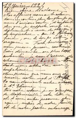 Saint-Étienne (Loire) — Praça Jean-Jaurès e a Prefeitura — A.M. n°119 — Verso