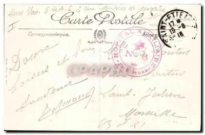 Saint-Étienne — Prefektura i Plac Marengo — Selecta LL. n°50 — Rewers