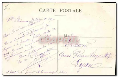 Saint-Étienne — Préfecture e Hôtel des Postes — CC. — Verso