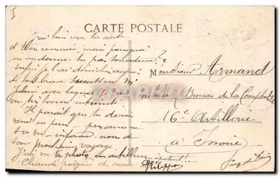 Saint-Étienne — Piazza Marengo — La Prefettura — Edit. M.M. n°248 — Verso