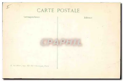 Senlis — Een straat na de bombardement — E. Le Delav, 14e serie — Achterkant