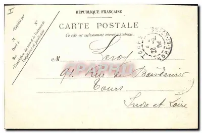 Floresta de Fontainebleau — A Gruta e o Méduillon Colinet (Le Sylvain) — edição Fontainebleau, n° 98 — Verso