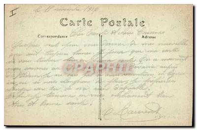 Verdun — A parte inferior da Rue Saint-Pierre — Campanha de 1914-1918 — Visado Paris N° 588 — Verso