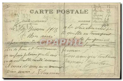 Vendresse-et-Troyon (Aisne) — Église et ruines — L. C. H., Visé Paris — Verso