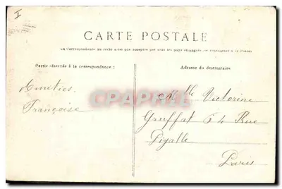 Pontivy — Le Palais de Justice — Collection Villard, Quimper — Verso