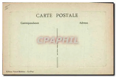 Le Puy (Hte-L.) - Sąd - Plac du Breuil — Wydawnictwo Vériot-Mathieu, n°33 — Rewers
