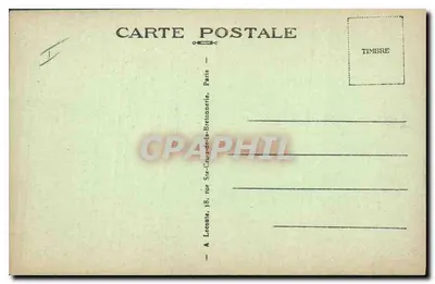 Paris - O Palácio de Justiça e a Santa Capela — A. L. n° 239 — Verso