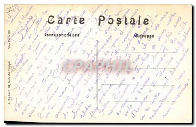 Albert (Somme) — A Basílica bombardeada e incendiada pelos Alemães — série 118 — Verso