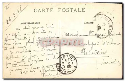 SENlis — Ruínas da rue Bellau após a Guerra 1914-1915 — Visé Paris 53 — Verso