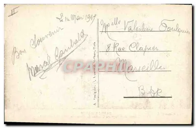 Glannes — ruínas após a guerra de 1914 — editor desconhecido, n° 63 — Verso