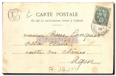 Auvergnate e sua Cabra — 288 — Lib. Bougé-Béal, 21, Rue de l’Ecu, Clermont-Ferrand — Verso