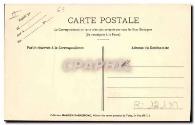 Typ starszego rolnika z kremową barbą i marynarką z rozciętymi rękawami — Le Velay Illustré, nr 314, zdjęcie M. B. - Rep. int. — Rewers