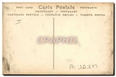 Mujer con chal bordado — Le Puy — ND. Fot. — Reverso