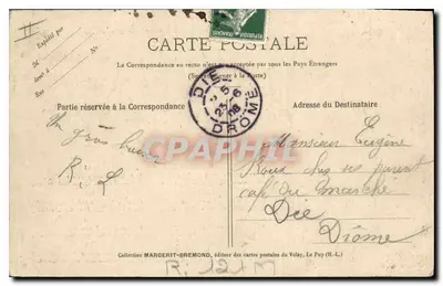 Homme assis au bar — Le Velay Illustré n°954 — Éditeur M. R. (Rep. int.) — Verso