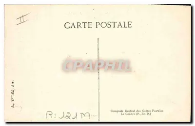 Bourrée d'Auvergne — L'Auvergne pittoresque — Uitgever B.D. n°3196 — Achterkant