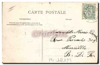 Bourrée d'Auvergne — Scena tańca i muzyki — Georges Courvaud, n°380 — Rewers