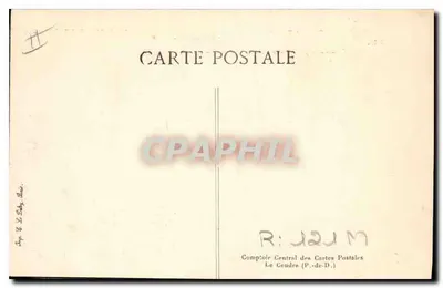 Levenssfeer — Het pittoreske Auvergne — uitgever V.D.C. n° 3198 — Achterkant