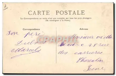 L'Auvergne — Un Auvergnat — éditeur M.T. I.L. n°373 — Verso