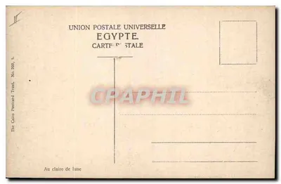 As pirâmides do Egito — Ao clarear da lua — The Cairo Postcard Trust, No. 200, 5. — Verso