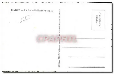 Tiaret — Podprefektura (OT-14) — Wydawnictwo RELIEF — Rewers