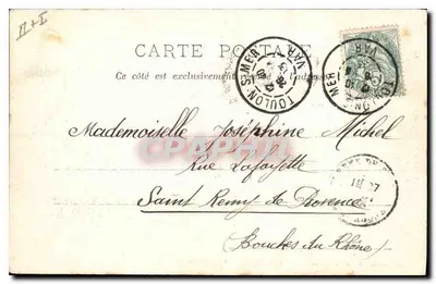 Toulon — Podprefektura — A. Couturier, fot. wydawca, Toulon. N°4 — Rewers