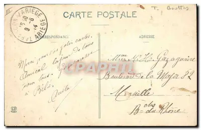 Ussat-les-Bains — Jaskinia Lombrièves — Pyrenées-Ariégeoises — Rewers