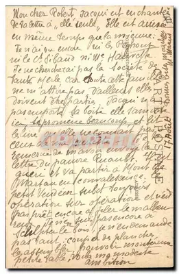 Royat-les-Bains — Wewnętrzne wnętrze Grotty Czerwonej — Puy-de-Dôme, 1905 — Rewers